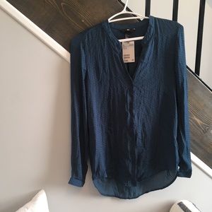 New navy top with pattern